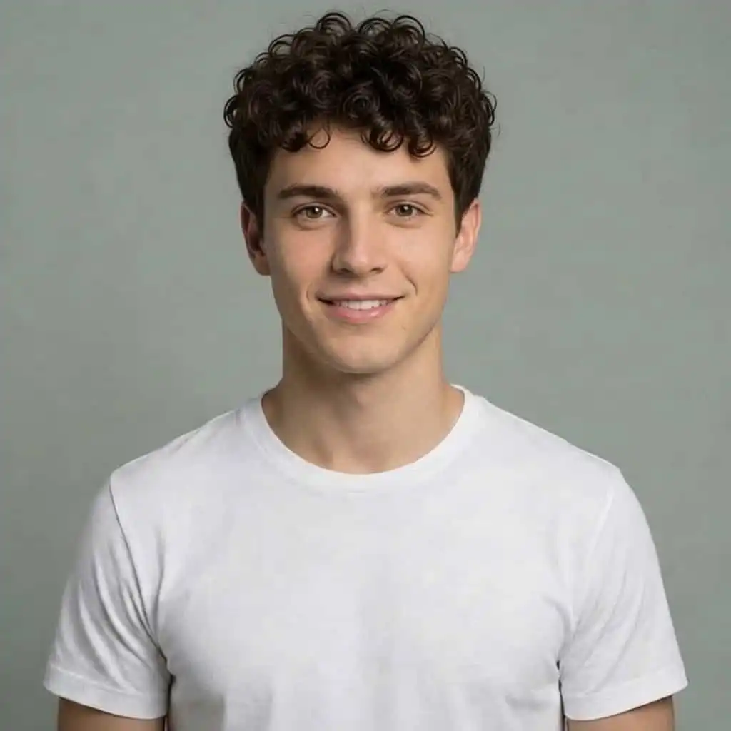 Hair style Curly Messy Top